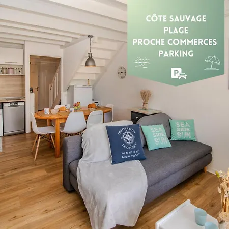 شقة Le Cottage-cote Sauvage-plage-commerces-parking *